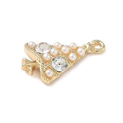 Alloy with Rhinestone and Plastic Beads Pendants LS-FIND-Z101-01G-1