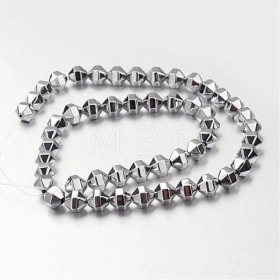 Electroplate Non-magnetic Synthetic Hematite Bead Strands G-F300-29B-01-1