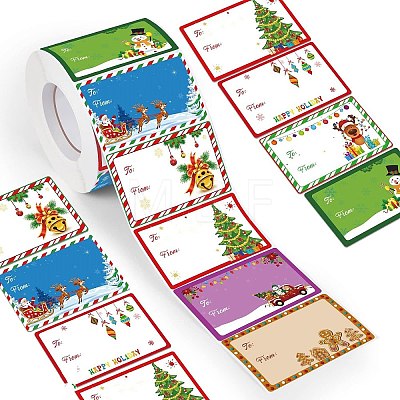 Christmas Theme Cartoon Paper Stickers STIC-P013-07D-1