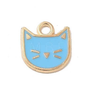 Rack Plating Alloy Enamel Charms ENAM-P254-03KCG-02-1