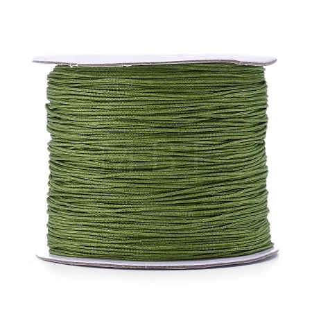 Nylon Braided Cord for Woven Jewelry Making Macrame Craft NWIR-D055-0.6mm-24-1