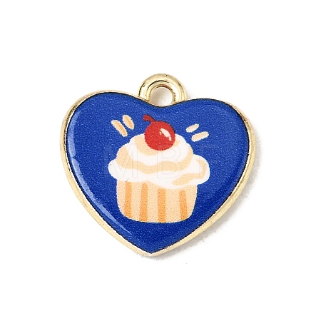 Printed Alloy Pendants ENAM-F160-06B-G-1