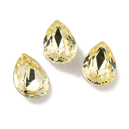 Glass Rhinestone Cabochons RGLA-L029-19B-213-1
