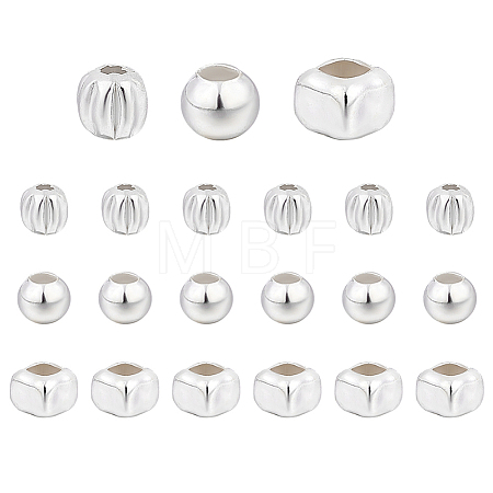 35pcs 925 Sterling Silver Spacer Beads Sets STER-PH0002-61-1
