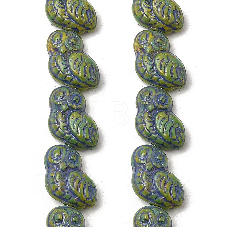 Painted Glass Beads Strands GLAA-Z021-08F-1