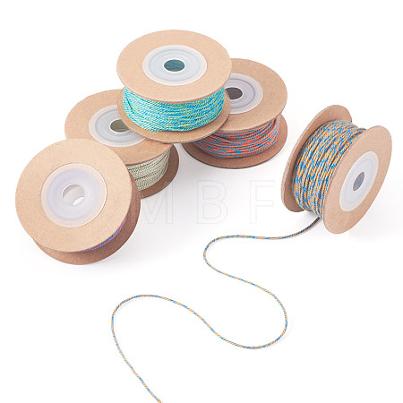 5 Rolls 5 Colors 20M 18-Ply Cotton Twisted Cord OCOR-TA0003-64A-1