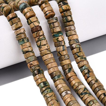 Natural Verdite Stone Beads Strands G-N367-03A-10-1