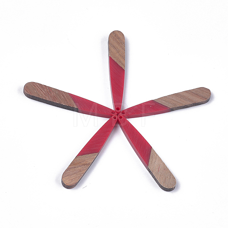 Resin & Walnut Wood Pendants RESI-S358-40H-1