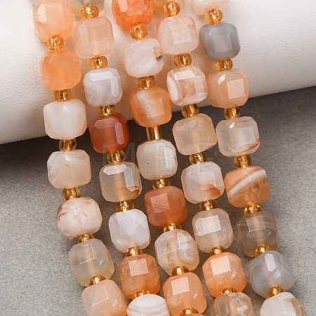 Natural Yellow Botswana Agate Beads Strands GG-CBAC972-A16-01-1