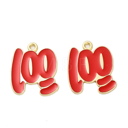 Alloy Enamel Pendants ENAM-G229-13G-1