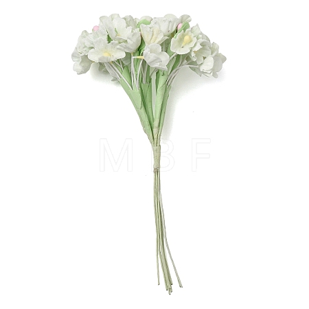 Cloth & Paper & Iron Artificial Mini Flower Bouquet for DIY Crafts FB-CBA59DF-02G-1