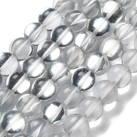 Synthetic Moonstone Beads Strands G-P528-J03-09-1