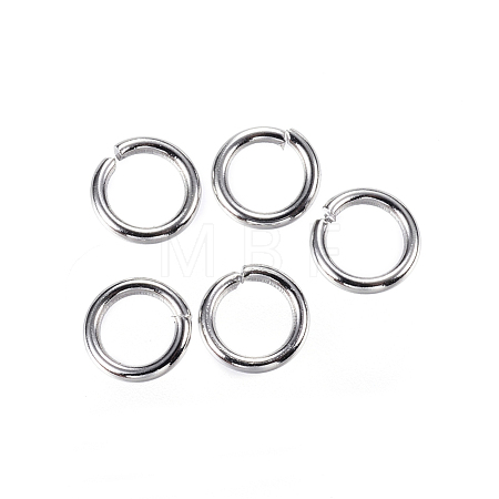 Tarnish Resistant 304 Stainless Steel Open Jump Rings X-STAS-D448-098P-6mm-1