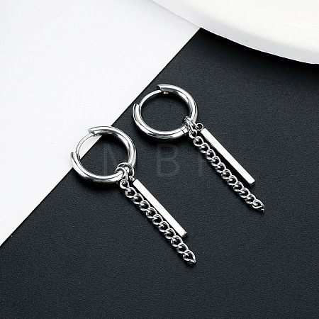 304 Stainless Steel Hoop Earrings FS-WG93B8B-12-1