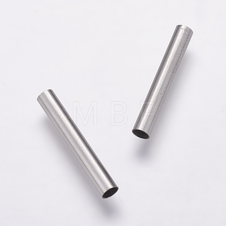 Tarnish Resistant 304 Stainless Steel Tube Beads STAS-P161-02-20mm-1