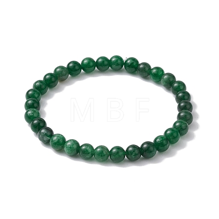 Natural Emerald Beaded Bracelets BJEW-JB10214-02-1