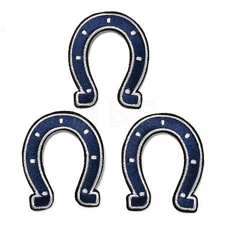 Horseshoe Embroidery Style Cloth Iron on/Sew on Patches PATC-XCP0001-02-1