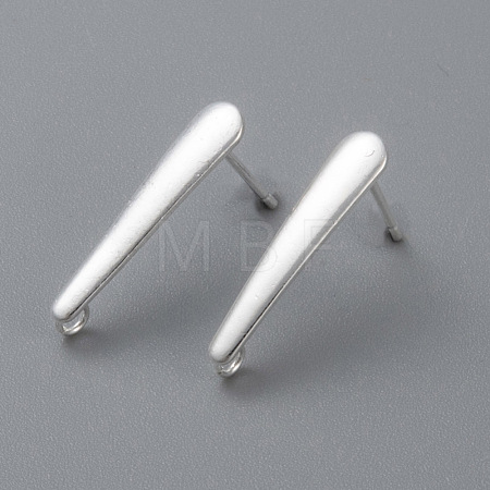 304 Stainless Steel Stud Earring Findings STAS-H436-22S-A-1