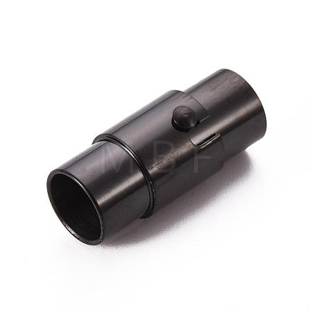 304 Stainless Steel Locking Tube Magnetic Clasps Ion Plating(IP) STAS-I045-12-5mm-1