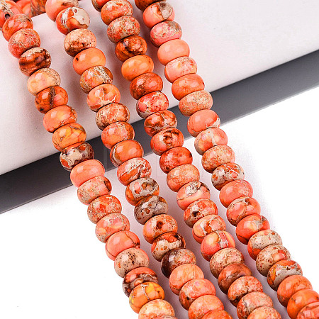 Dyed Synthetic Imperial Jasper Beads Strands G-Q606-99A-05-1