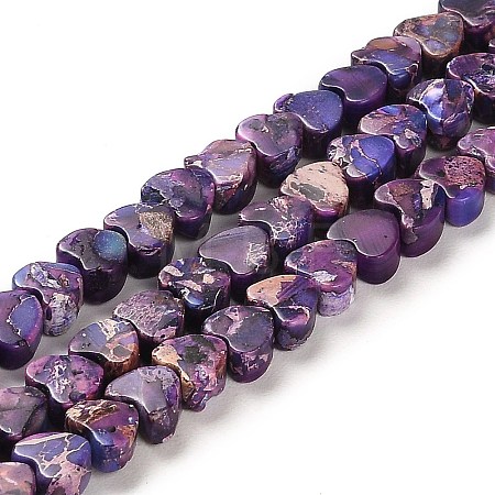 Synthetic Regalite/Imperial Jasper/Sea Sediment Jasper Beads Strands G-F765-D03-01-1