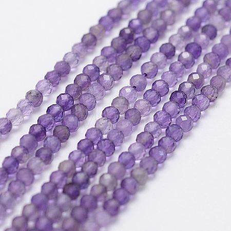 Natural Amethyst Bead Strands X-G-G663-17-2mm-1