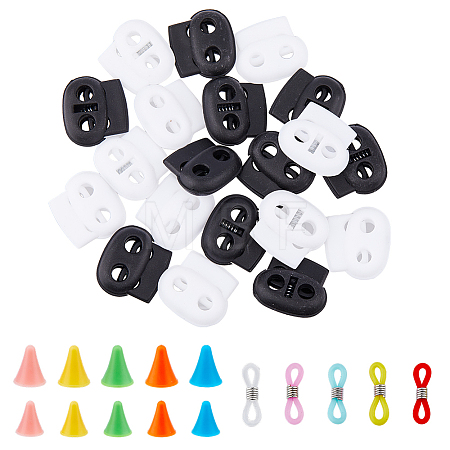 20Pcs 10 Style Synthetic Rubber Knitting Needle Point Protectors DIY-DC0002-56-1