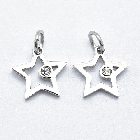 316 Surgical Stainless Steel Pendants STAS-J038-01A-P-1