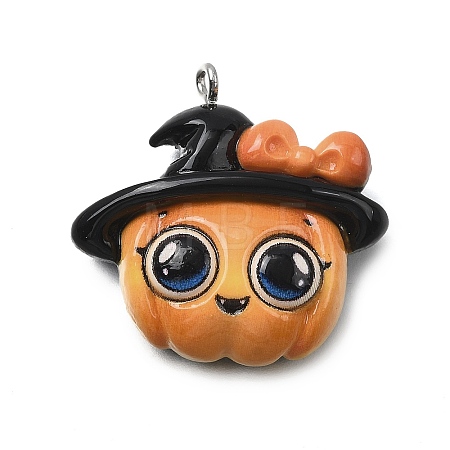 Halloween Opaque Resin Pendants CRES-D318-02B-P-1