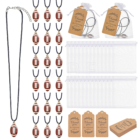 36Pcs Waxed Cord Necklace NJEW-OC00009-1