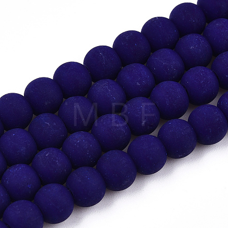 Opaque Glass Beads Strands GLAA-T032-P6mm-MD03-1