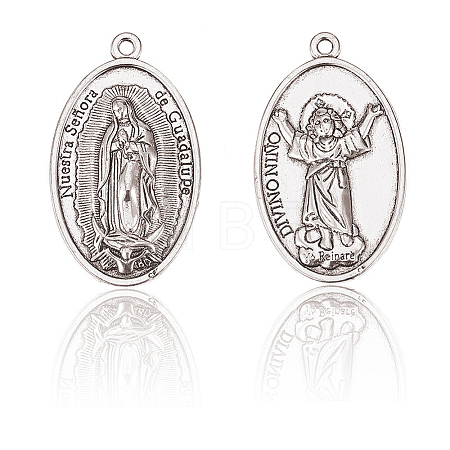 Tibetan Style Alloy Pendants PALLOY-CJ0003-01-1