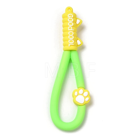 Cat Paw Print PVC Plastic Phone Wristlet Strap Rope KY-Z001-01C-1