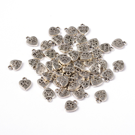 Tibetan Style Charms Pendants X-TIBEP-A123278-AS-LF-1