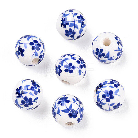 Handmade Porcelain Beads X-PORC-E021-02B-1