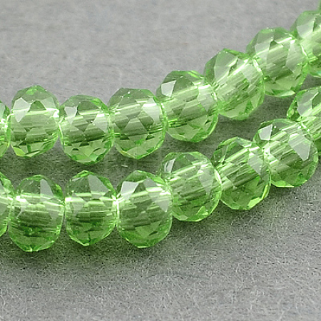 Transparent Glass Beads Strands X-GLAA-R135-2mm-11-1