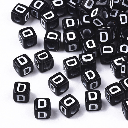 Opaque Acrylic Beads SACR-N002-01D-1
