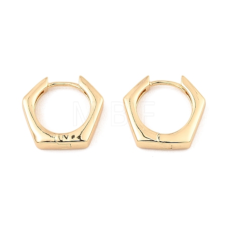 Brass Hoop Earrings EJEW-I289-21A-G-1