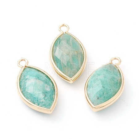 Natural Amazonite Pendants G-B009-01G-L-1