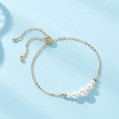 Brass Cable Chains Slider Bracelets BJEW-JB12813-01-1