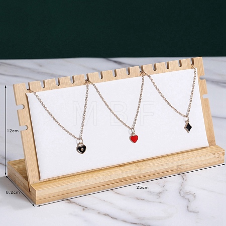 Wood Necklace Display Stand Jewelry Pendant Holder Accessory PW-WG92612-01-1