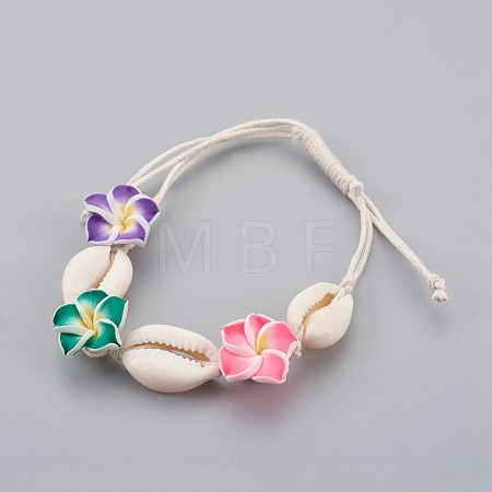 Cowrie Shell Anklets/Bracelets X-AJEW-AN00243-1