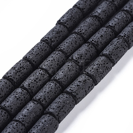 Natural Lava Rock Beads Strands X-G450-B11-1