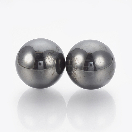 Magnetic Synthetic Hematite Beads G-T095-28mm-1
