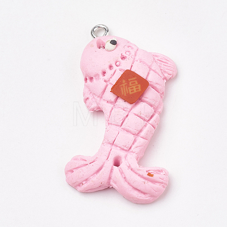 Handmade Polymer Clay Pendants X-CLAY-T012-19-1