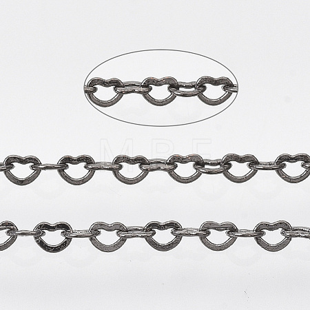 Brass Heart Link Chains CHC-T008-03B-01-1
