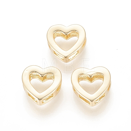 Brass Slide Charms KK-F811-07G-1