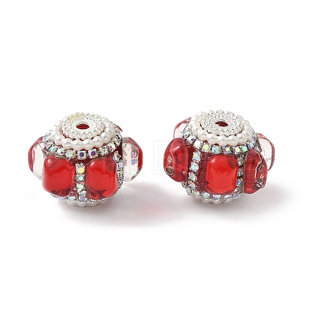 Sparkling Acrylic Rhinestone Beads CLAY-NH0003-01S-07-1