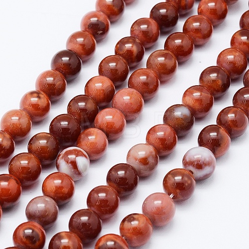 Natural Agate Beads Strands G-E469-03-8mm-1