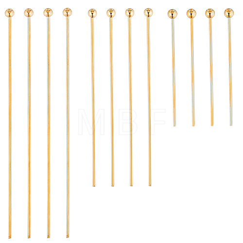 CREATCABIN 180Pcs 3 Styles Brass Ball Head Pins KK-CN0003-01-1